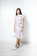 Chinese new year 2024 modern batik lady dress (Koi fish)