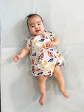 Baby Romper Cotton Batik Boy/Girl (Koi fish)