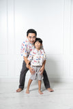 Chinese New Year 2024 Batik Boy Shirt (Koi fish)