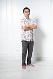 Chinese New Year 2024 Batik Men Shirt (Koi fish)