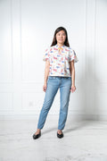 Chinese new year 2024 modern batik lady top (Koi fish)