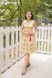 Chinese new year modern batik cheongsam lady dress